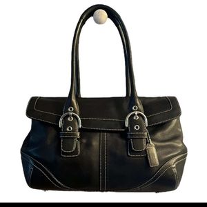 Coach black handbag, excellent condition.  Never carried